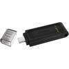 Memorie USB Kingston DataTraveler 70 256GB USB 3.2 Type-C Black