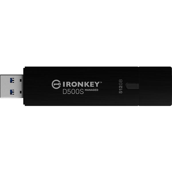 Memorie USB Kingston IronKey D500SM, AES-256 Encrypted 8GB USB 3.2 Black