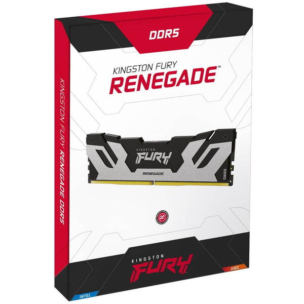 Memorie Kingston FURY Renegade Silver 32GB DDR5 7200MHz CL38 Kit Dual Channel