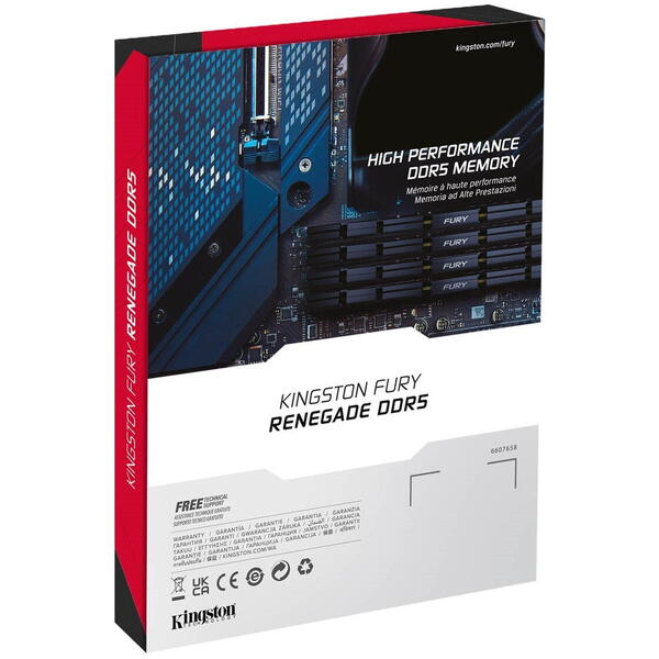 Memorie Kingston FURY Renegade Silver 32GB DDR5 7200MHz CL38 Kit Dual Channel