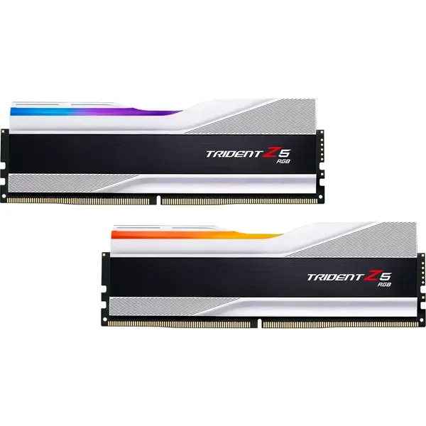 Memorie G.Skill Trident Z5 RGB Silver 48GB DDR5 8000MHz CL40 Kit Dual Channel