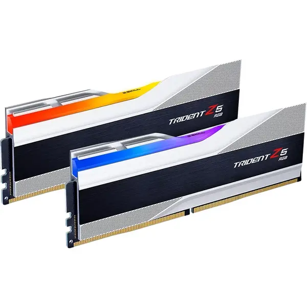 Memorie G.Skill Trident Z5 RGB Silver 48GB DDR5 8000MHz CL40 Kit Dual Channel