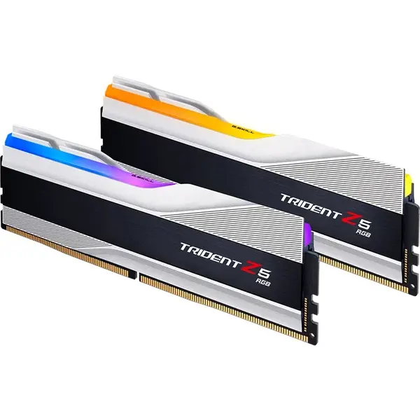 Memorie G.Skill Trident Z5 RGB Silver 48GB DDR5 8000MHz CL40 Kit Dual Channel