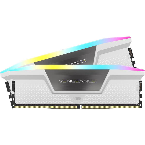 Memorie Corsair Vengeance RGB White 64GB DDR5 5600MHz CL36 Kit Dual Channel