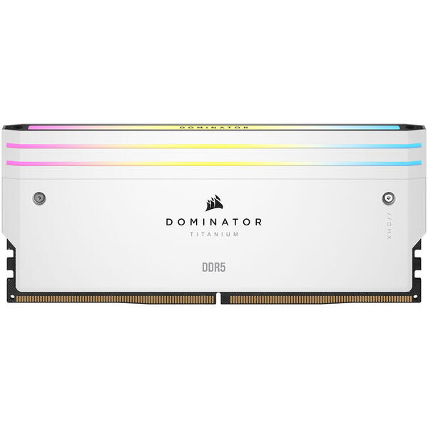 Memorie Corsair Dominator Titanium RGB White 32GB 7200MHz CL34 Kit Dual Channel