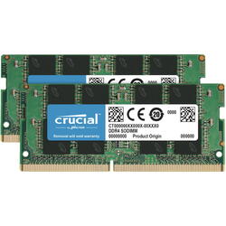 Memorie Notebook Crucial 64GB, DDR4, 3200MHz, CL22, 1.2v, Kit Dual Channel