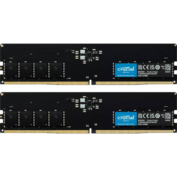 Memorie Crucial 64 GB DDR5 5600 MHz, CL46 Kit Dual Channel