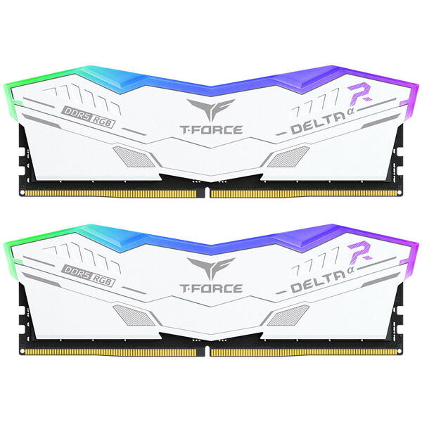 Memorie Team Group T-Force DELTA RGB 32 GB DDR5 5600 MHz CL36 Kit Dual Channel White