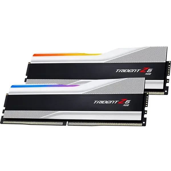 Memorie G.Skill Trident Z5 RGB Black 32GB DDR5 7200MHz CL34 Kit Dual Channel Silver