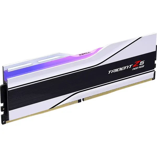 Memorie G.Skill Trident Z5 RGB Black 32GB DDR5 8000MHz CL38 Kit Dual Channel EXPO Silver