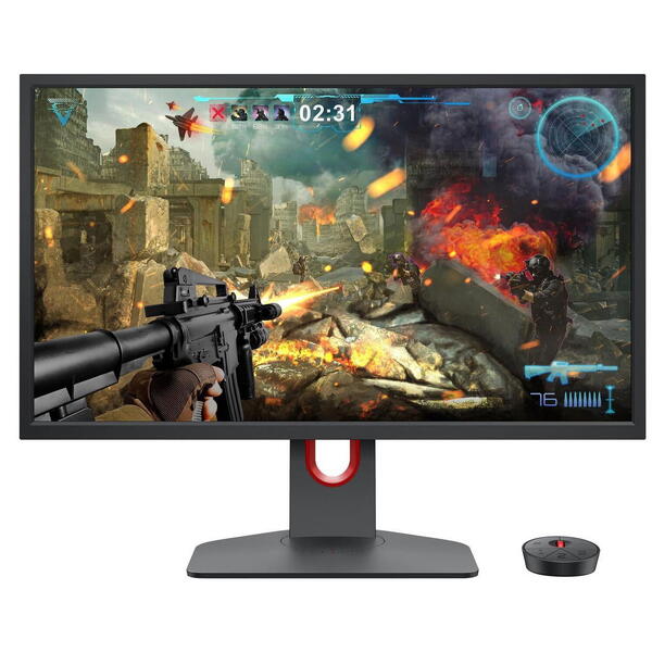 Monitor LED Benq Zowie XL2540K, 24.5", TN, Full HD, 1920x1080, 240 Hz, HDMI, DisplayPort, 1ms, Pivot, Negru, 9H.LJMLB.QBE