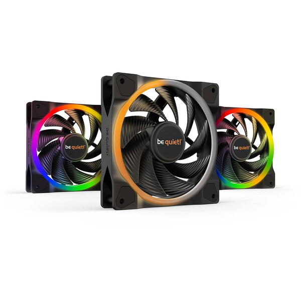 Ventilator PC be quiet! LIGHT WINGS RGB 120mm PWM High-Speed Three Fan Pack