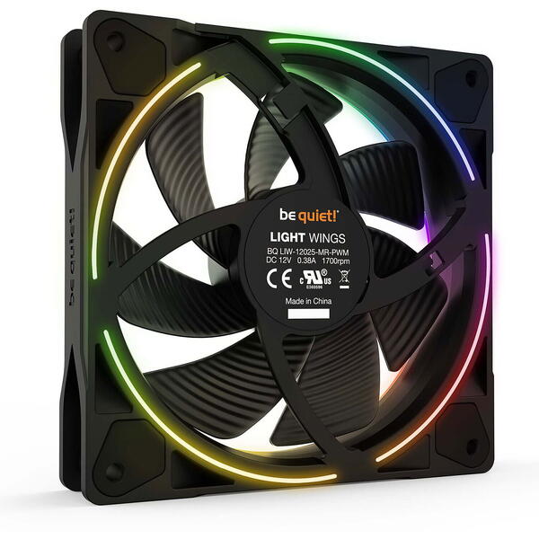 Ventilator PC be quiet! LIGHT WINGS RGB 120mm PWM