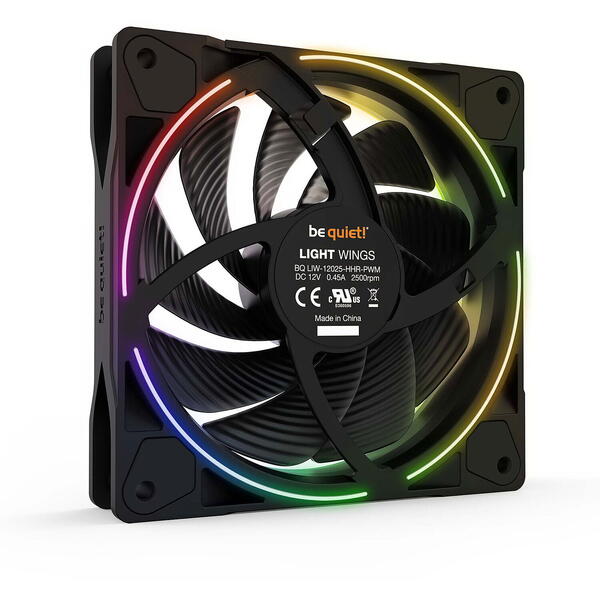 Ventilator PC be quiet! LIGHT WINGS RGB 120mm PWM High-Speed