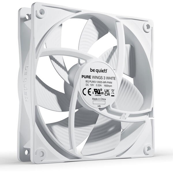 Ventilator PC be quiet! Pure Wings 3 120mm PWM White