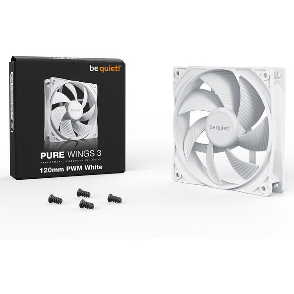 Ventilator PC be quiet! Pure Wings 3 120mm PWM White