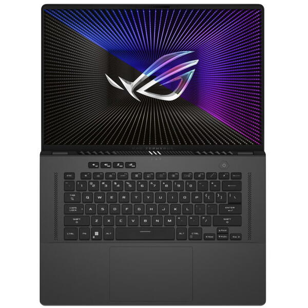 Laptop Asus ROG Zephyrus G16 OLED GU605MV, 16 inch 2.5K 240Hz G-Sync, Intel Core Ultra 9 185H, 32GB LPDDR5X, 1TB SSD, GeForce RTX 4060 8GB, Eclipse Gray