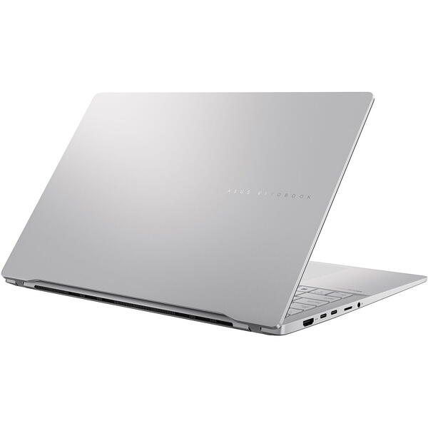 Laptop Asus Vivobook S 15 OLED Copilot+ PC S5507QA, 15.6 inch 3K 120Hz, Qualcomm Snapdragon X Elite X1E-78-100, 16GB LPDDR5X, 1TB SSD, Qualcomm Adreno, Win 11 Pro, Cool Silver