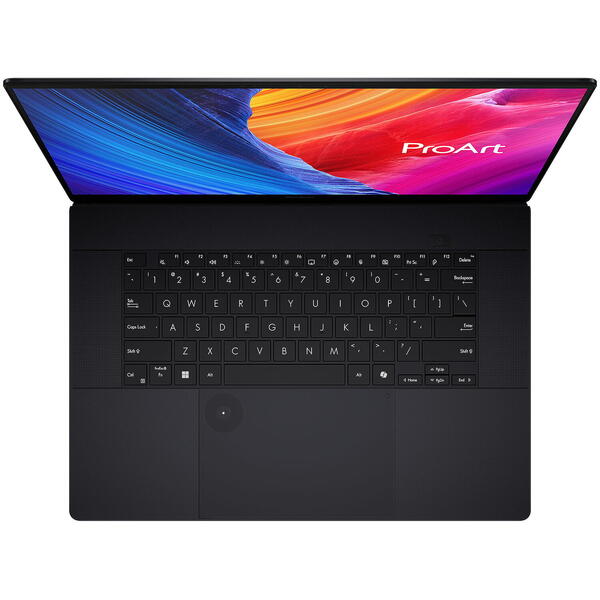 Laptop Asus ProArt P16 OLED H7606WI, 16 inch 4K Touch, AMD Ryzen AI 9 HX 370, 64GB LPDDR5X, 2x 2TB SSD, GeForce RTX 4070 8GB, Win 11 Pro, Nano Black