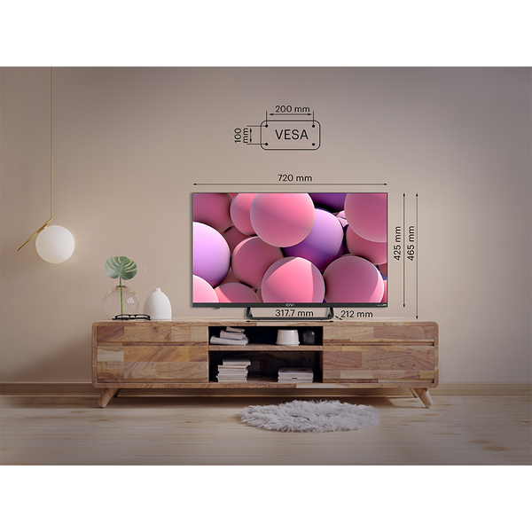 Televizor LED KIVI Smart TV Android 32H750NW Seria H750NW 80cm HD Ready, Alb