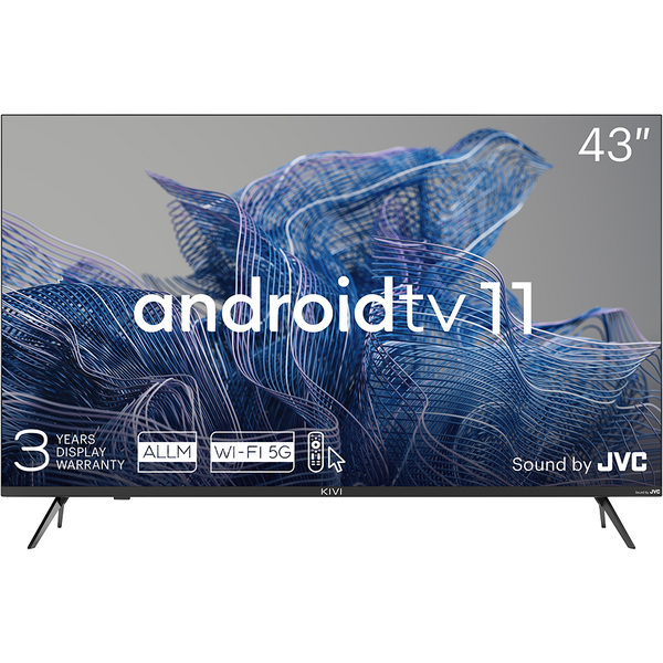 Televizor LED KIVI Smart TV Android 43U750NB Seria U750NB 108cm 4K UHD HDR, Negru