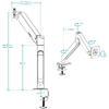 Suport monitor Arctic X1-3D Negru