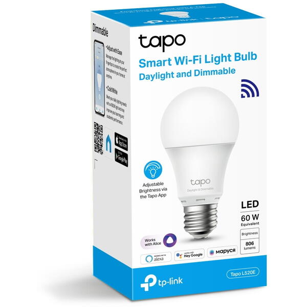 Bec smart TP-LINK Tapo L520E 8.7W E27