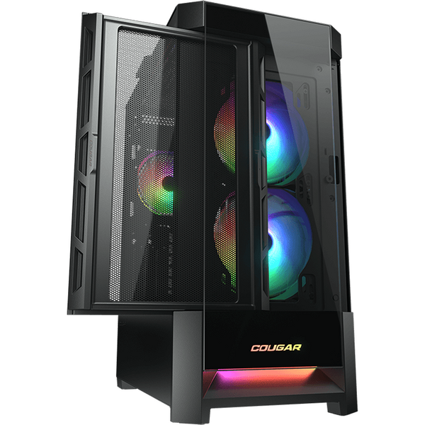 Carcasa Cougar Duoface RGB Black