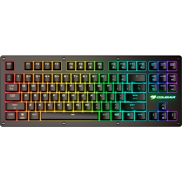 Tastatura gaming Cougar PURI TKL RGB, RGB LED, USB, Black