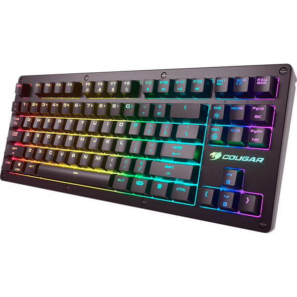 Tastatura gaming Cougar PURI TKL RGB, RGB LED, USB, Black