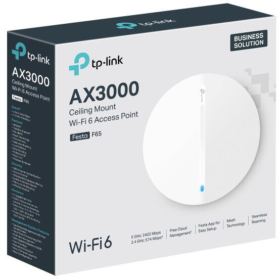 Access Point TP-LINK FESTA F65 Dual-Band WiFi 6 AX3000 Gigabit