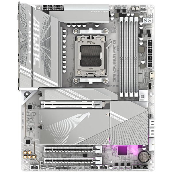 Placa de baza Gigabyte X870 AORUS ELITE WF7 ICE Socket AM5