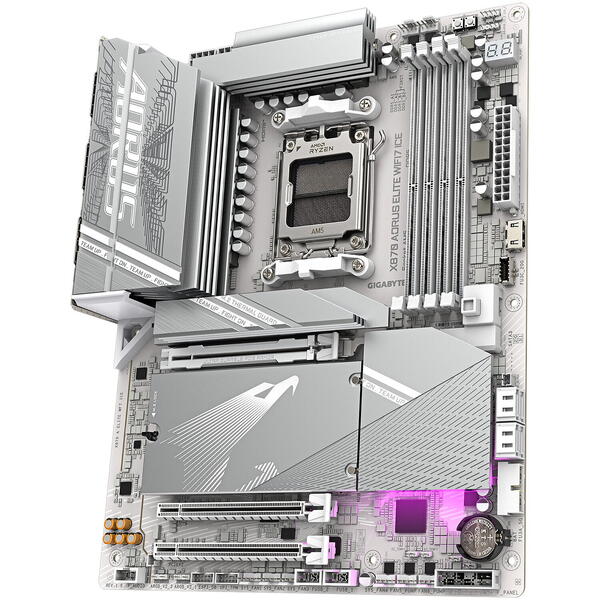 Placa de baza Gigabyte X870 AORUS ELITE WF7 ICE Socket AM5