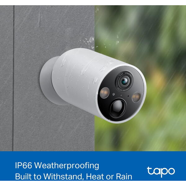 Camera IP TP-LINK Tapo C425 Exterior cu acumulator, IP66, 3 Mpx 2K 2.1mm, Wireless, Microfon