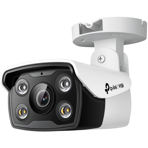 Camera IP TP-LINK VIGI C340 (2.8mm), Bullet, de interior, IR 30 m, Lentila fixa 4 mm, 4 Mpx, PoE