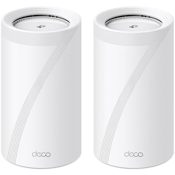 Router Wireless TP-LINK Deco BE85,Wi-Fi 7 BE19000 Tri-Band, 18656Mbps, 10 Gbps LAN, 2 pack