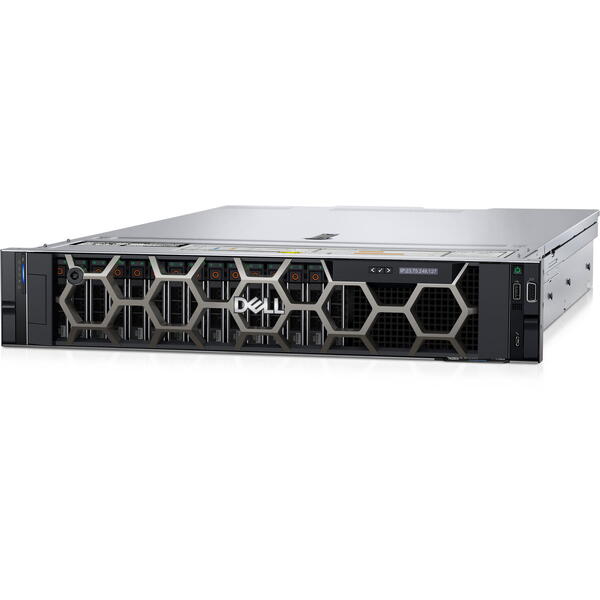 Server Brand Dell PowerEdge R550 2U, Intel Xeon Silver 4310 2.1GHz, 16GB RDIMM RAM, 2x 480GB SATA 6G SSD, PERC H755, 8x Hot Plug LFF