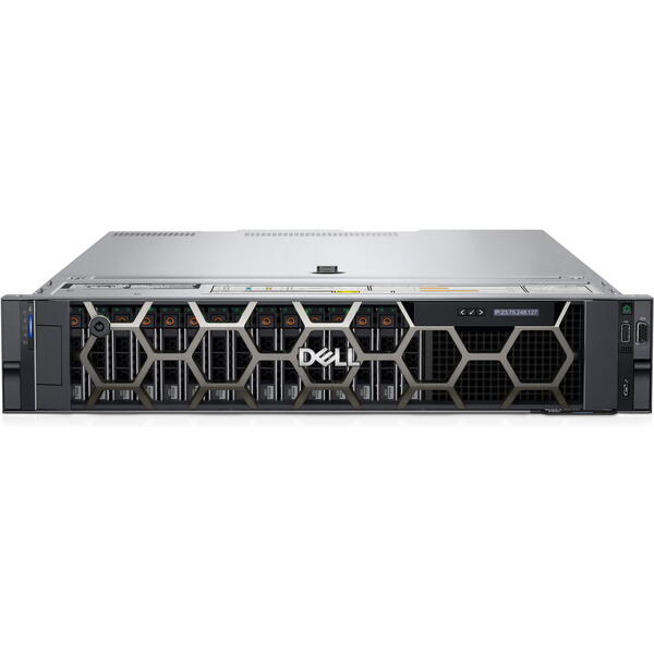 Server Brand Dell PowerEdge R550 2U, Intel Xeon Silver 4310 2.1GHz, 16GB RDIMM RAM, 2x 480GB SATA 6G SSD, PERC H755, 8x Hot Plug LFF