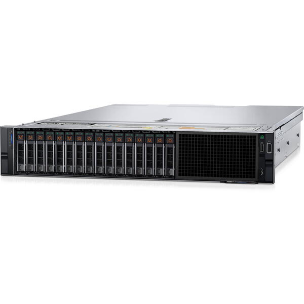 Server Brand Dell PowerEdge R550 2U, Procesor Intel Xeon Silver 4314 2.4GHz Ice Lake, 32GB RDIMM RAM, 2x 960GB SATA SSD, PERC H755, 8x Hot Plug LFF