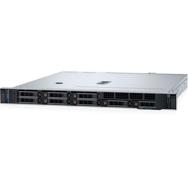 Server Brand DELL EMC PowerEdge R360 1U, Intel Xeon E-2456 3.3GHz, 32GB UDIMM RAM, 1x 960GB SATA 6G SSD, PERC H355, 4x Hot Plug LFF