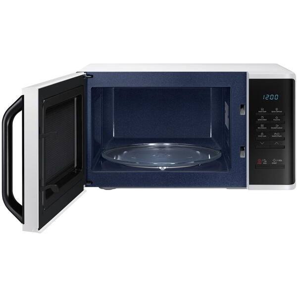 Cuptor cu microunde Samsung MS23K3513AW/OL, 23 l, 800 W, Auto cook, Quick Defrost, Control touch, Interior ceramic, Child lock, Alb