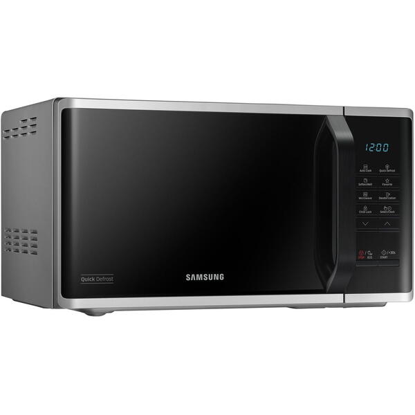 Cuptor cu microunde Samsung MS23K3513AS, 800W, 23 L, EcoMode, Control tactil, Argintiu