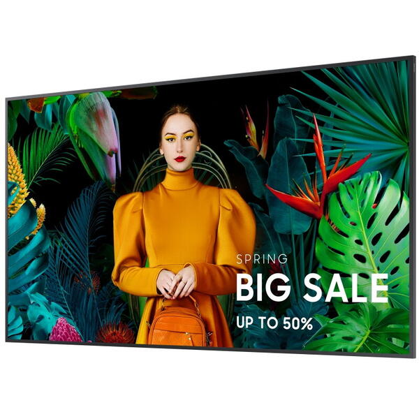 Monitor LED Samsung Signage QB50C LH50QBCEBGCXEN Smart 50 inch UHD VA 10 ms 60 Hz