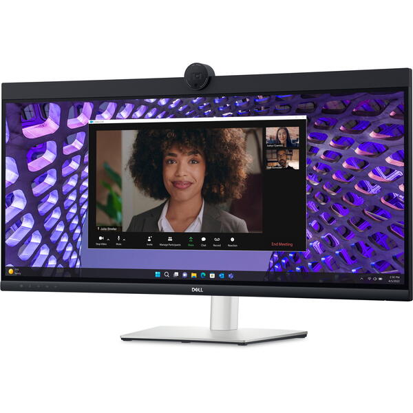 Monitor LED Dell P3424WEB Curbat 34 inch UWQHD IPS 5 ms 60 Hz Webcam USB-C