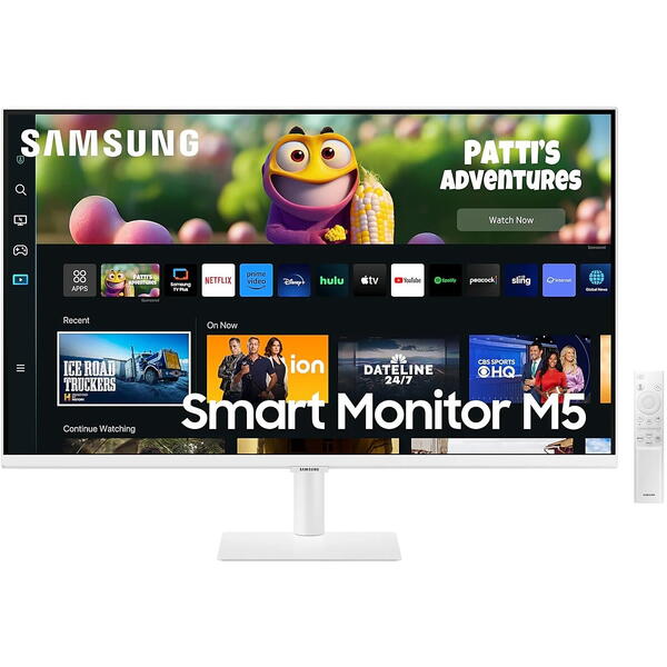 Monitor LED Samsung Smart M5 LS27CM501EUXDU 27 inch FHD VA 4 ms 60 Hz HDR Alb