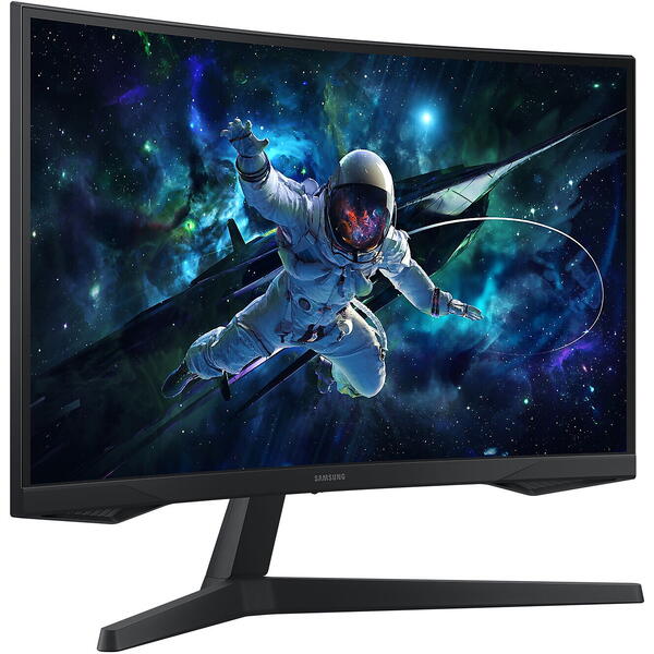 Monitor Gaming Samsung Odyssey G5 G55C LS27CG552EUXEN 27 inch QHD VA 1 ms 165 Hz HDR, Curbat, Negru