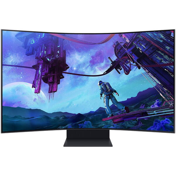 Monitor Gaming Samsung Odyssey Ark 2nd Gen LS55CG970NUXDU 55 inch UHD VA 1 ms 165 Hz HDR, Curbat, Negru