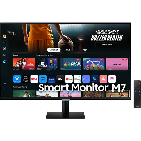 Monitor LED Samsung Smart M7 LS32DM702UUXDU 32 inch UHD VA 4 ms HDR 60 Hz Negru