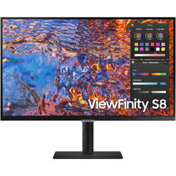 Monitor LED Samsung ViewFinity S8 LS32B800PXPXEN 32 inch UHD IPS 5 ms 60 Hz HDR USB-C, Negru