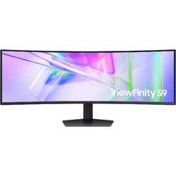 Monitor LED Samsung ViewFinity S9 S95UC LS49C950UAUXEN 49 inch DQHD VA 5 ms 120 Hz USB-C HDR, Curbat, Negru